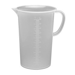 Bel-Art Tall Form 2000ml Polypropylene Graduated Pitcher; 20ml Graduation 