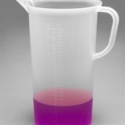 Bel-Art Tall Form 3000ml Polypropylene Graduated Pitcher; 50ml Graduation