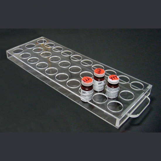 Bel-Art Standards Bottle Rack; For 23mm Bottles, 30 Places Bel-Art Standards Bottle Rack; For 23mm Bottles, 30 Places
