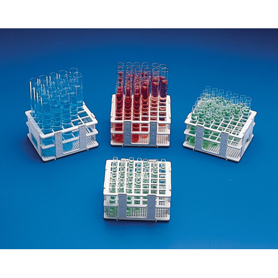 Bel-Art No-Wire Test Tube Half Rack; For 20-25mm Tubes, 12 Places Bel-Art No-Wire Test Tube Half Rack; For 20-25mm Tubes, 12 Places