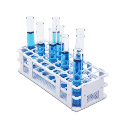 Bel-Art No-Wire Submersible Plastic Test Tube Grip Rack; For 18-20mm Tubes, 40 Places