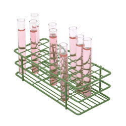 Bel-Art Poxygrid Test Tube Rack; For 13-16mm Tubes, 40 Places, Green