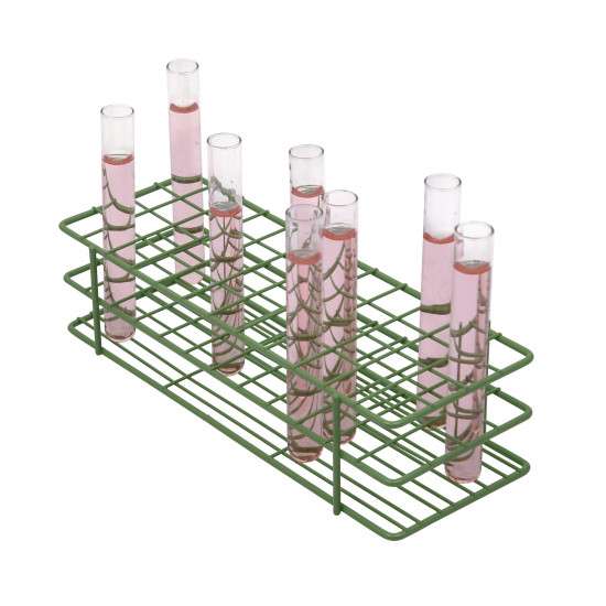 Bel-Art Poxygrid Test Tube Rack; For 13-16mm Tubes, 48 Places, Green Bel-Art Poxygrid Test Tube Rack; For 13-16mm Tubes, 48 Places, Green