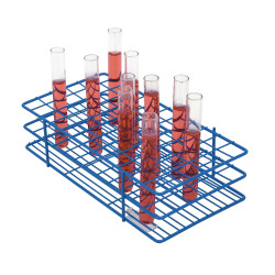 Bel-Art Poxygrid Test Tube Rack; For 13-16mm Tubes, 72 Places, Blue