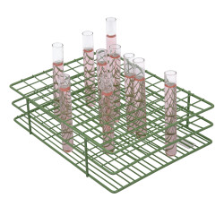 Bel-Art Poxygrid Test Tube Rack; For 13-16mm Tubes, 108 Places, Green
