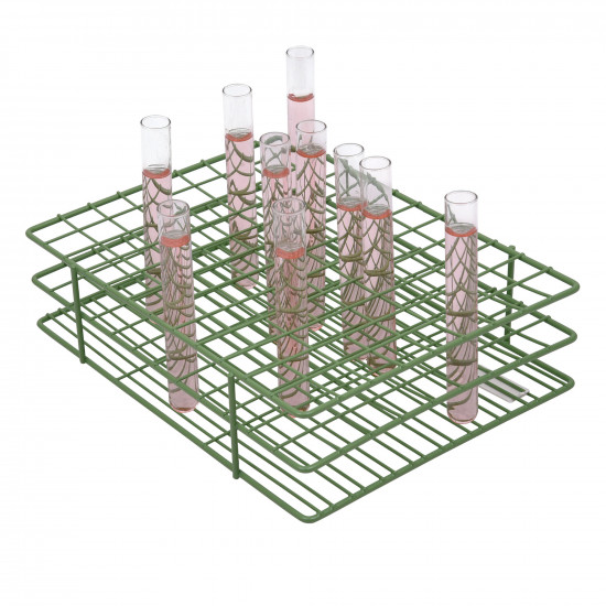 Bel-Art Poxygrid Test Tube Rack; For 13-16mm Tubes, 108 Places, Green Bel-Art Poxygrid Test Tube Rack; For 13-16mm Tubes, 108 Places, Green