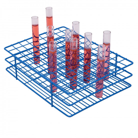 Bel-Art Poxygrid Test Tube Rack; For 13-16mm Tubes, 108 Places, Blue