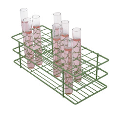 Bel-Art Poxygrid Test Tube Rack; For 20-25mm Tubes, 40 Places, Green