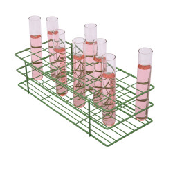 Bel-Art Poxygrid Test Tube Rack; For 20-25mm Tubes, 40 Places, Green