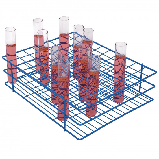Bel-Art Poxygrid Test Tube Rack; For 20-25mm Tubes, 80 Places, Blue Bel-Art Poxygrid Test Tube Rack; For 20-25mm Tubes, 80 Places, Blue