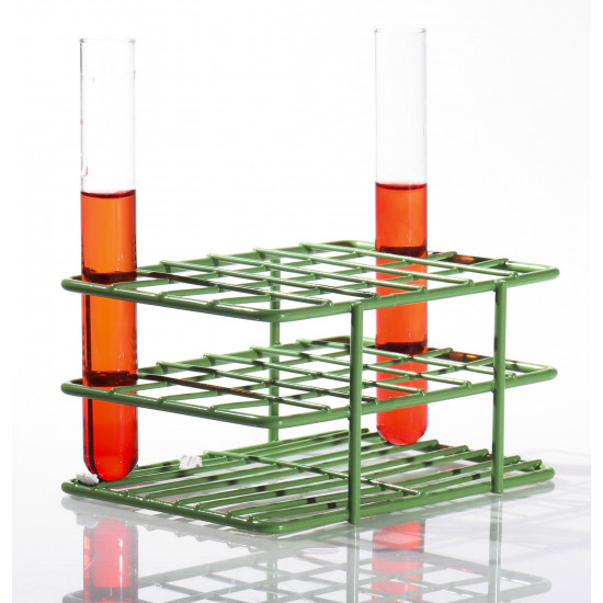 Bel-Art Poxygrid “Half-Size” Test Tube Rack; For 13-16mm Tubes, 24 Places, Green Bel-Art Poxygrid “Half-Size” Test Tube Rack; For 13-16mm Tubes, 24 Places, Green