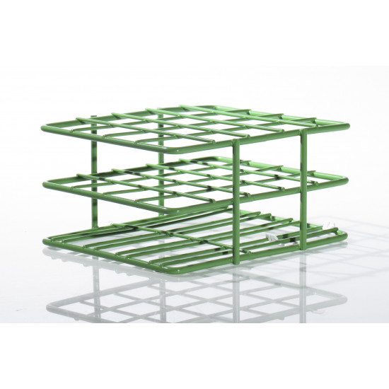 Bel-Art Poxygrid “Half-Size” Test Tube Rack; For 16-20mm Tubes, 20 Places, Green Bel-Art Poxygrid “Half-Size” Test Tube Rack; For 16-20mm Tubes, 20 Places, Green