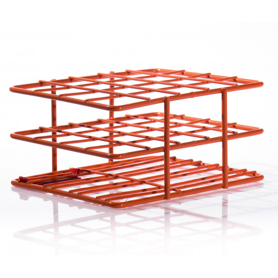 Bel-Art Poxygrid “Half-Size” Test Tube Rack; For 16-20mm Tubes, 20 Places, Orange Bel-Art Poxygrid “Half-Size” Test Tube Rack; For 16-20mm Tubes, 20 Places, Orange