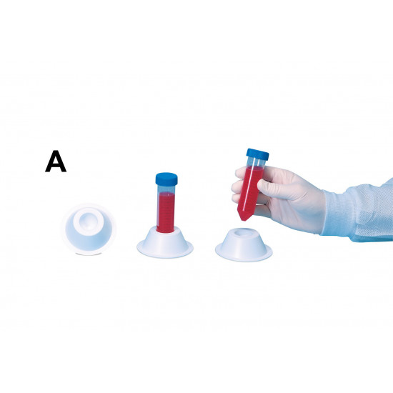 Bel-Art Conical Tube Holder; For 50ml Tubes, Non-Grip Style, Polystyrene, White (Pack of 5) Bel-Art Conical Tube Holder; For 50ml Tubes, Non-Grip Style, Polystyrene, White (Pack of 5)