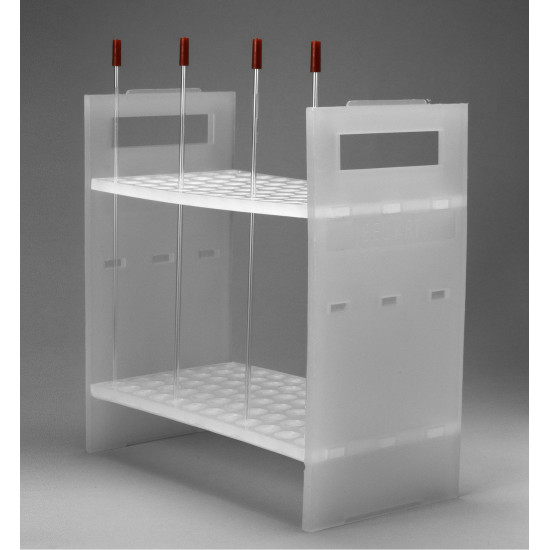 Bel-Art NMR Sample Tube Rack; For 3mm Tubes, 72 Places Bel-Art NMR Sample Tube Rack; For 3mm Tubes, 72 Places