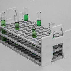 Bel-Art Stack Rack Test Tube Rack; For 10-13mm Tubes, 72 Places, Polypropylene