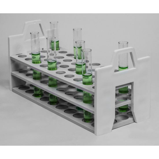 Bel-Art Stack Rack Test Tube Rack; For 13-16mm Tubes, 40 Places, Polypropylene Bel-Art Stack Rack Test Tube Rack; For 13-16mm Tubes, 40 Places, Polypropylene