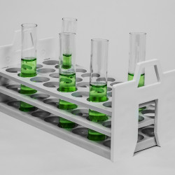 Bel-Art Stack Rack Test Tube Rack; For 25-30mm Tubes, 24 Places, Polypropylene