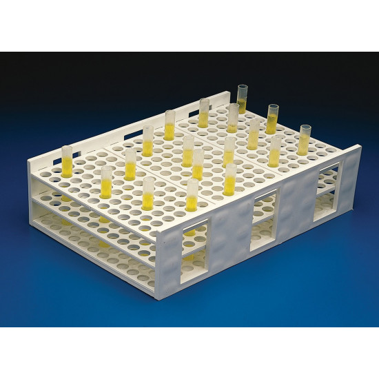 Bel-Art Radioimmunoassay Tube Rack; For 16-20mm Tubes, 120 Places Bel-Art Radioimmunoassay Tube Rack; For 16-20mm Tubes, 120 Places