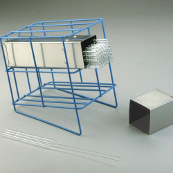 Bel-Art Poxygrid Pasteur Pipette Can Rack; 4 Places, 7½ x 5½ x 7⅝ in.