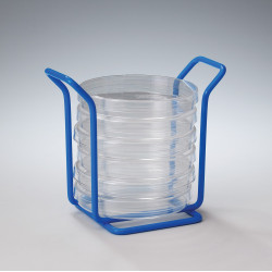 Bel-Art Poxygrid Petri Dish Mini Rack; 100mm, 6 Places, 5¼ x 3¼ x 4¾ in. 