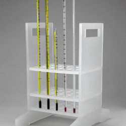 Bel-Art Thermometer Rack; 25 Places, 5⁷/₈ x 8³/₈ x 9⁷/₈ in., Polypropylene