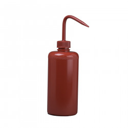 Bel-Art Red 500ml (16oz) Polyethylene Wash Bottles; Polypropylene Cap, 28mm Closure (Pack of 6)