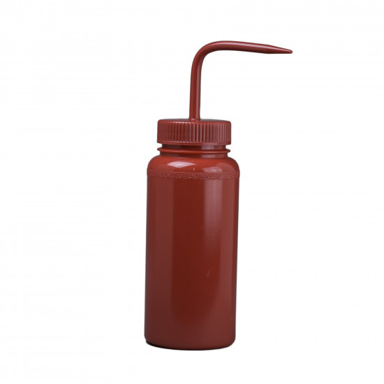 Bel-Art Red 500ml (16oz) Polyethylene Wash Bottles; Polypropylene Cap, 53mm Closure (Pack of 6)