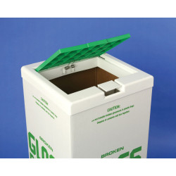 Bel-Art Plastic Cover for Glass Disposal Carton; 12½ x 12½ in.