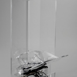 Bel-Art Safety Eyewear Dispenser; Acrylic, 8 x 4 x 19 in.