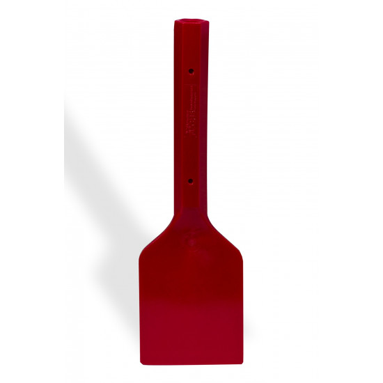 Bel-Art Hard Plastic Scraper; 10 in. Handle, 5 x 6 in. Blade, Red Bel-Art Hard Plastic Scraper; 10 in. Handle, 5 x 6 in. Blade, Red