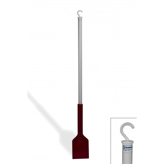Bel-Art Hard Plastic Scraper; 36 in. Handle, 5 x 6 in. Blade, Red Bel-Art Hard Plastic Scraper; 36 in. Handle, 5 x 6 in. Blade, Red