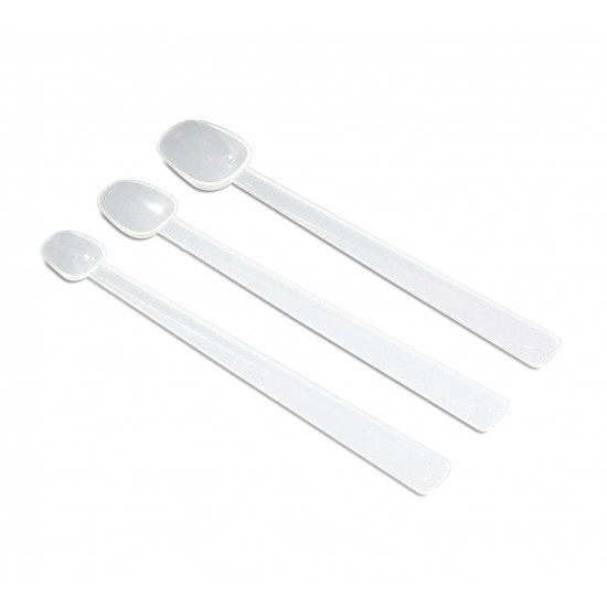 Bel-Art Earth-Friendly Long Handle Sampling Spoon; 1.25ml (¼ tsp), PLA Resin (Pack of 10) Bel-Art Earth-Friendly Long Handle Sampling Spoon; 1.25ml (¼ tsp), PLA Resin (Pack of 10)