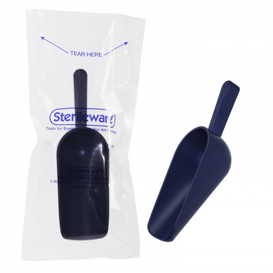 Bel-Art Sterileware Metal Detectable Sterile Sampling Scoop; 250ml (8oz), Plastic, Individually Wrapped, Blue (Pack of 100) Bel-Art Sterileware Metal Detectable Sterile Sampling Scoop; 250ml (8oz), Plastic, Individually Wrapped, Blue (Pack of 100)