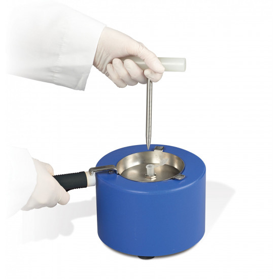 Bel-Art Liquid Nitrogen Cooled Mini Mortar and Pestle Set; 6½ x 4½ in. Bel-Art Liquid Nitrogen Cooled Mini Mortar and Pestle Set; 6½ x 4½ in.