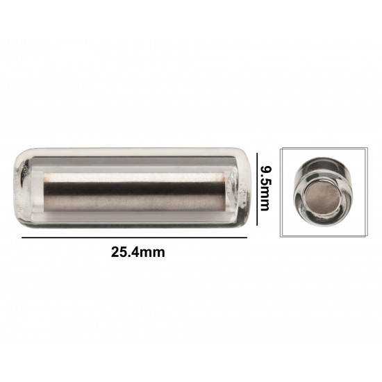 Bel-Art Pyrex Magnetic Stirring Bar; Glass Encapsulated, 25.4 x 9.5mm Bel-Art Pyrex Magnetic Stirring Bar; Glass Encapsulated, 25.4 x 9.5mm