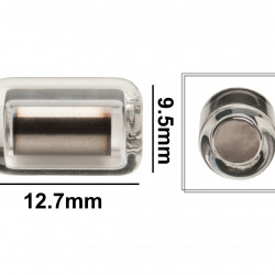 Bel-Art Pyrex Magnetic Stirring Bar; Glass Encapsulated, 12.7 x 9.5mm