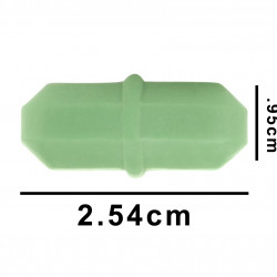 Bel-Art Spinbar Rare Earth Teflon Octagon Magnetic Stirring Bar; 2.54 x 0.95cm, Green