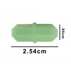 Bel-Art Spinbar Rare Earth Teflon Octagon Magnetic Stirring Bar; 2.54 x 0.95cm, Green