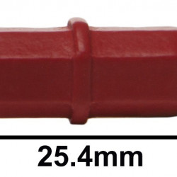 Bel-Art Spinbar Teflon Octagon Magnetic Stirring Bar; 25.4 x 8mm, Red