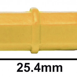 Bel-Art Spinbar Teflon Octagon Magnetic Stirring Bar; 25.4 x 8mm, Yellow
