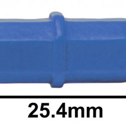 Bel-Art Spinbar Teflon Octagon Magnetic Stirring Bar; 25.4 x 8mm, Blue