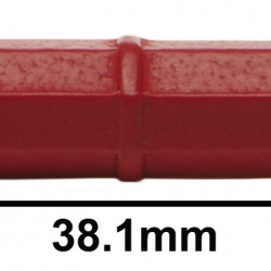 Bel-Art Spinbar Teflon Octagon Magnetic Stirring Bar; 38.1 x 8mm, Red