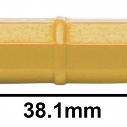 Bel-Art Spinbar Teflon Octagon Magnetic Stirring Bar; 38.1 x 8mm, Yellow