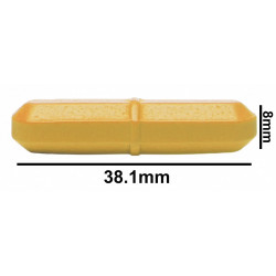 Bel-Art Spinbar Teflon Octagon Magnetic Stirring Bar; 38.1 x 8mm, Yellow