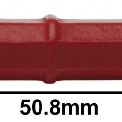 Bel-Art Spinbar Teflon Octagon Magnetic Stirring Bar; 50.8 x 8mm, Red