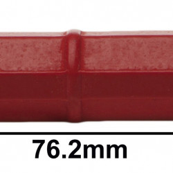 Bel-Art Spinbar Teflon Octagon Magnetic Stirring Bar; 76.2 x 12.7mm, Red