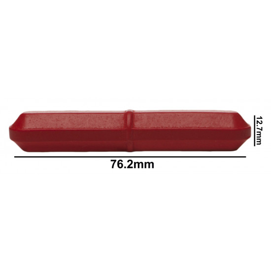 Bel-Art Spinbar Teflon Octagon Magnetic Stirring Bar; 76.2 x 12.7mm, Red