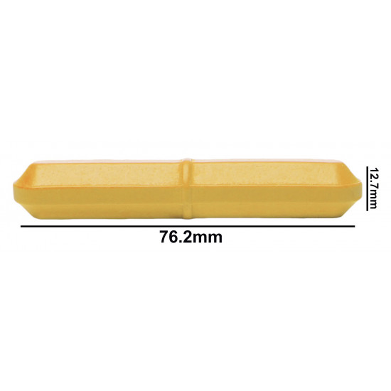 Bel-Art Spinbar Teflon Octagon Magnetic Stirring Bar; 76.2 x 12.7mm, Yellow