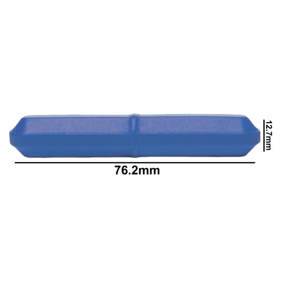 Bel-Art Spinbar Teflon Octagon Magnetic Stirring Bar; 76.2 x 12.7mm, Blue